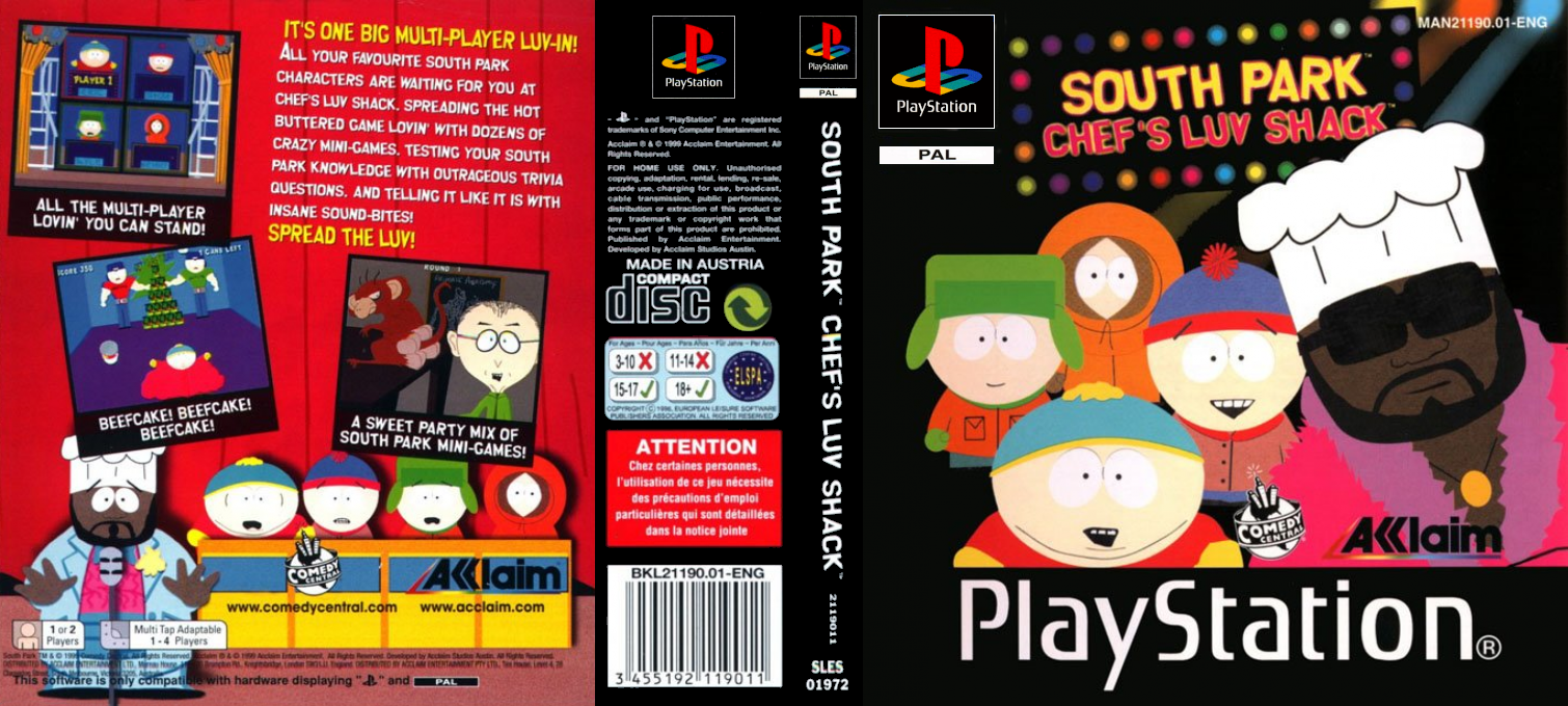 South Park Chef's Luv Shack — box-texture (EU)