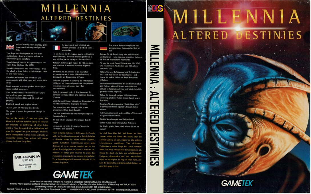 Millennia - Altered Destinies — box-texture (EU)