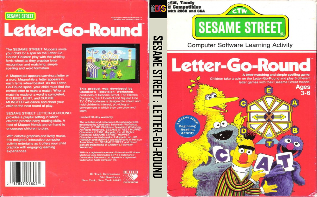 Sesame Street - Letter-go-round — box-texture (US)