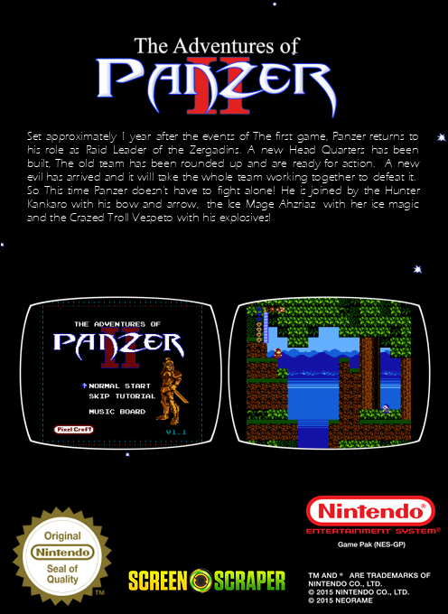 The Adventures of Panzer 2 — box-2D-back (SS)