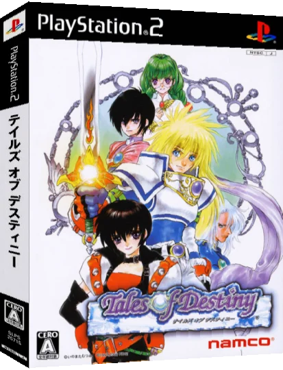 Tales of Destiny — box-3D (JP)