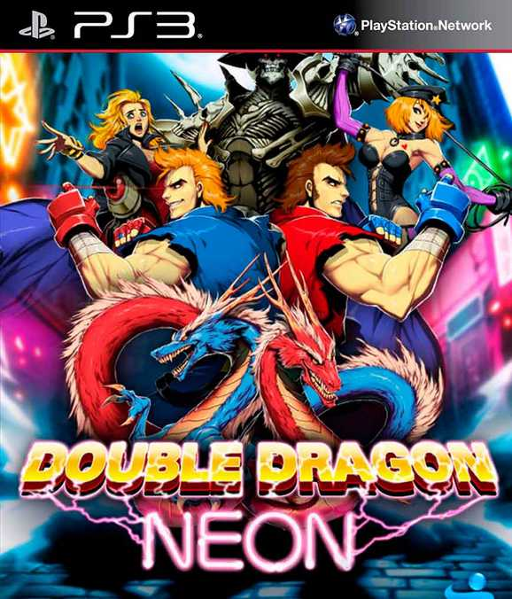 Double Dragon Neon box art