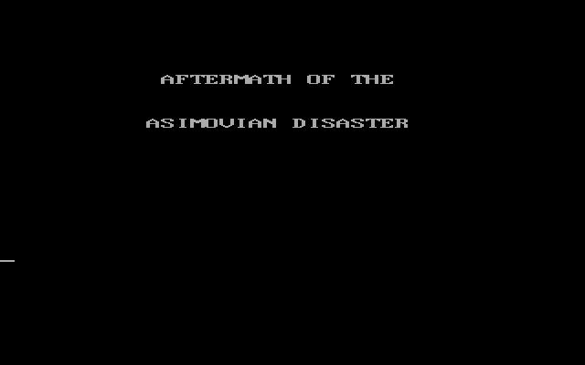 Aftermath of the Asimovian Disaster box art