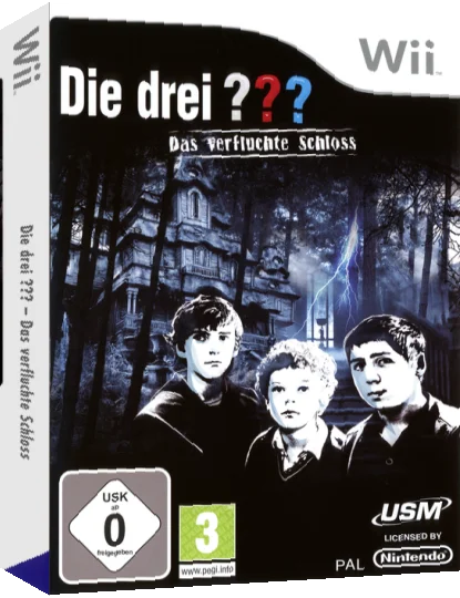 drei Fragezeichen, Die - Das verfluchte Schloss — box-3D (DE)