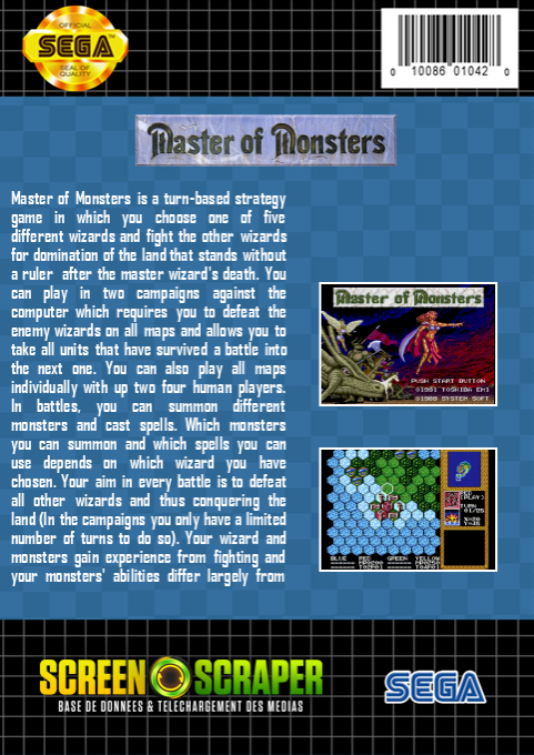 Master Of Monsters — box-2D-back (SS)