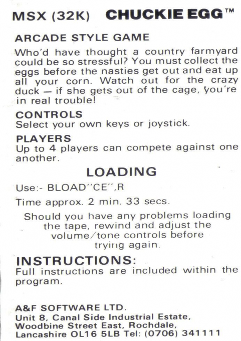 Chuckie Egg — box-2D-back (EU)