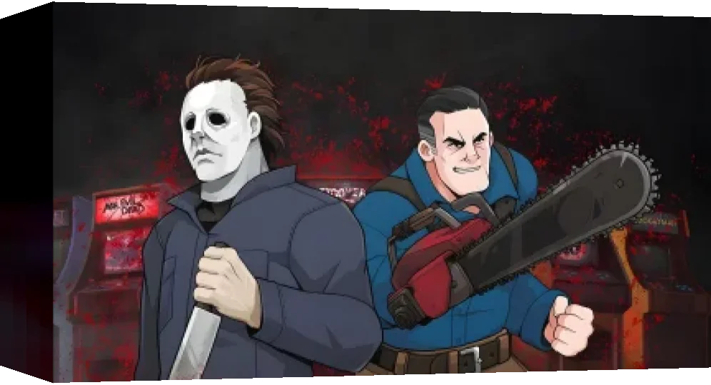 RetroRealms Double Feature: Halloween and Ash vs Evil Dead — box-3D (WOR)