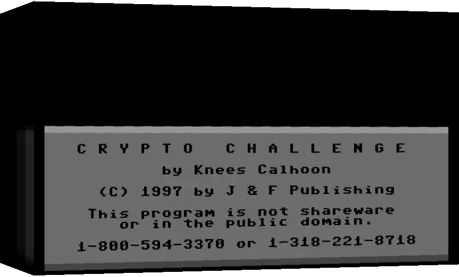 Crypto Challenge — box-3D (WOR)