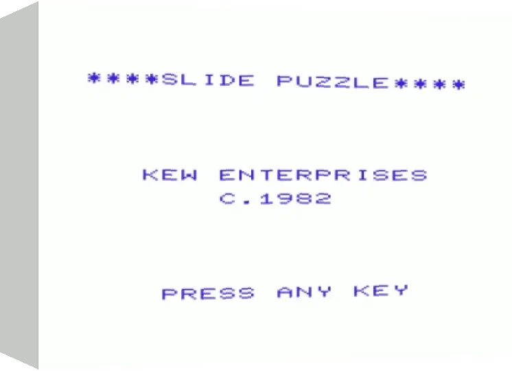Slide Puzzle — box-3D (WOR)