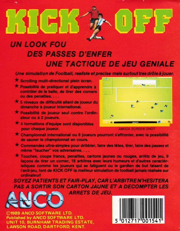 Kick Off — box-2D-back (FR)
