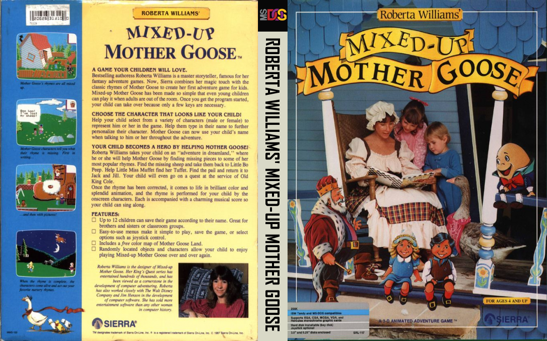 Roberta Williams' Mixed-Up Mother Goose — box-texture (US)