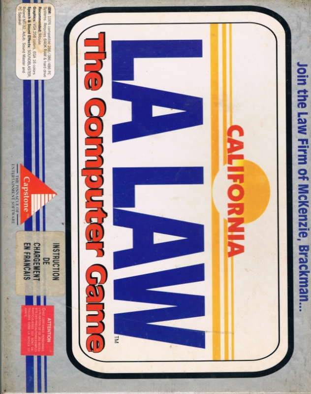 Law - The Computer Game, La box art