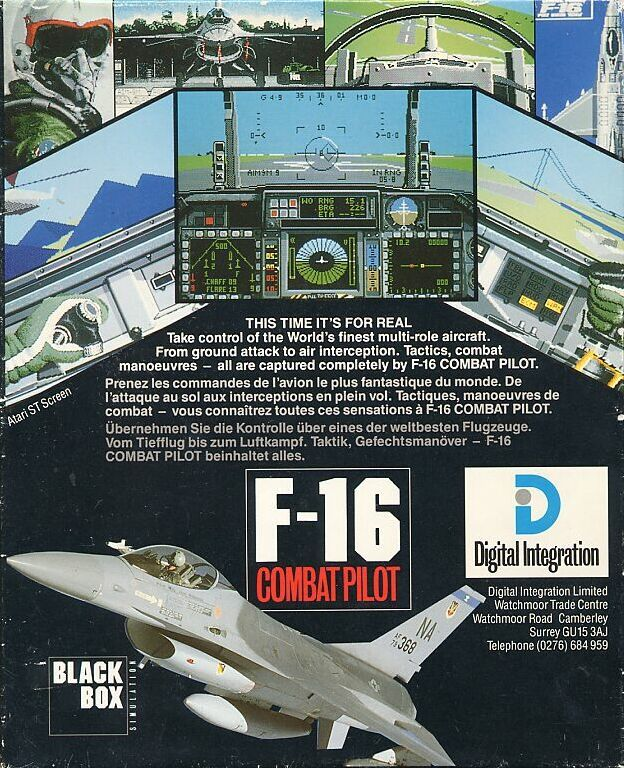 F-16 Combat Pilot — box-2D-back (EU)