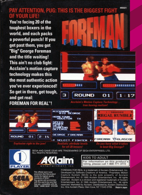 Foreman For Real — box-2D-back (US)
