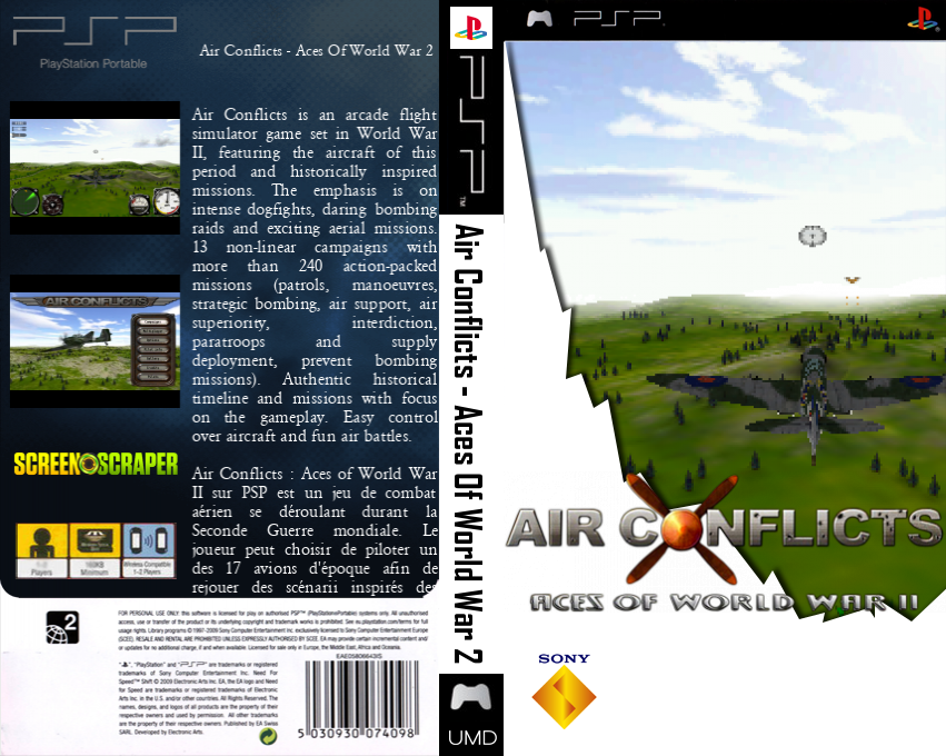 Air Conflicts - Aces of World War II — box-texture (SS)
