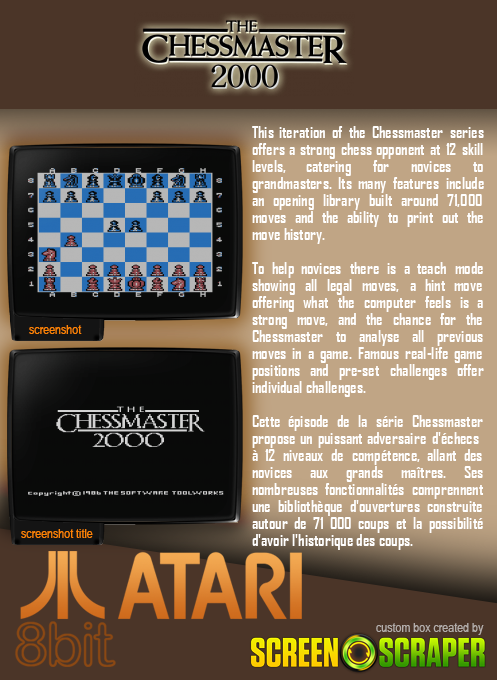 Chessmaster 2000, The — box-2D-back (SS)