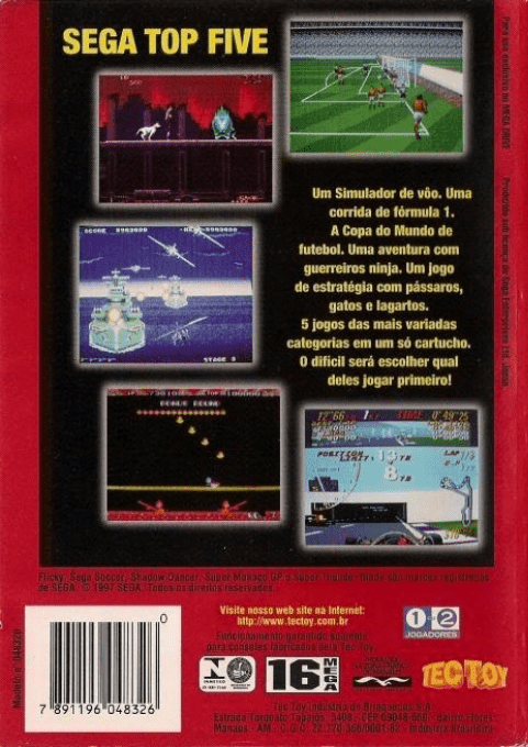 Sega Top 5 — box-2D-back (BR)