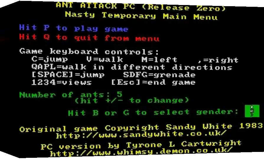 Ant Attack PC — box-3D (WOR)