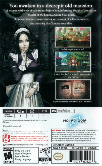 The House in Fata Morgana: Dreams of the Revenants Edition — box-2D-back (US)