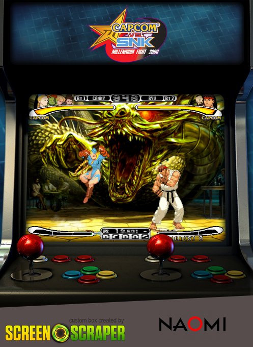 Capcom vs. SNK: Millennium Fight 2000 — box-2D (SS)