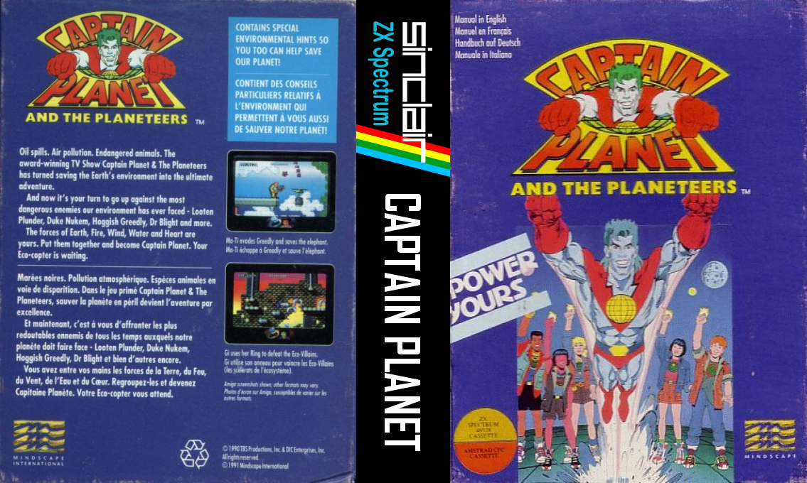 Captain Planet And The Planeteers — box-texture (EU)