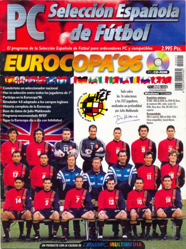 Pc Seleccion Espanola De Futbol Eurocopa '96 box art