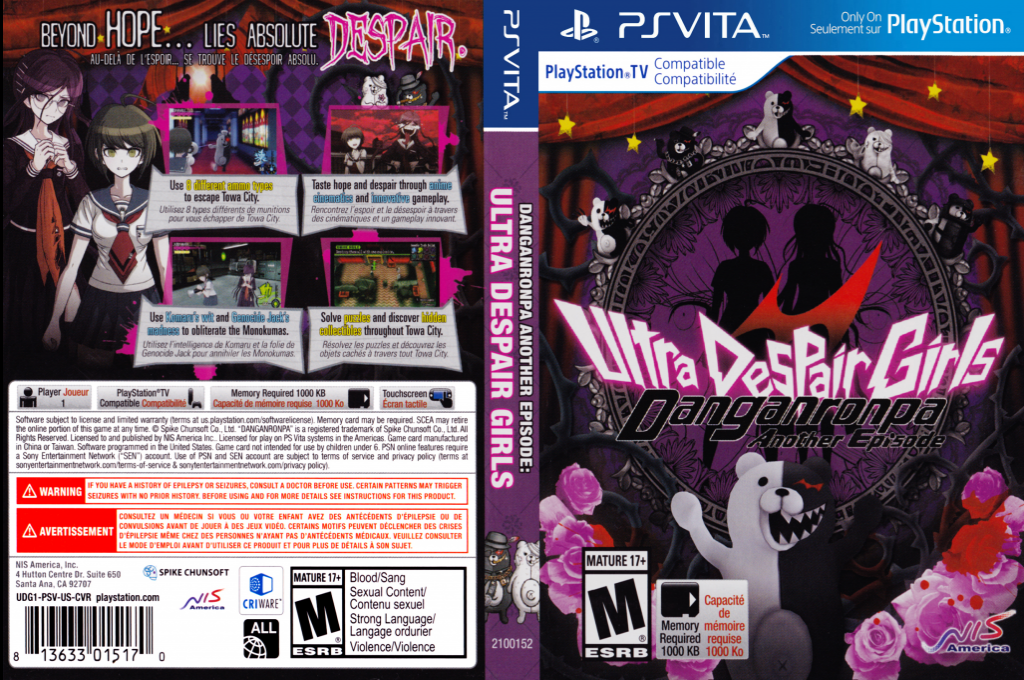 Danganronpa Another Episode - Ultra Despair Girls — box-texture (US)