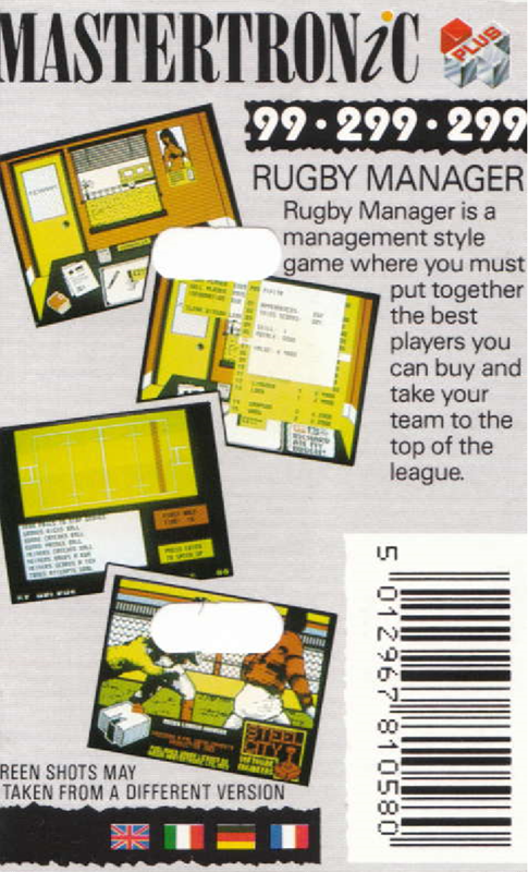 Rugby League Manager — box-2D-back (EU)