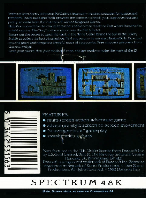 Zorro — box-2D-back (EU)