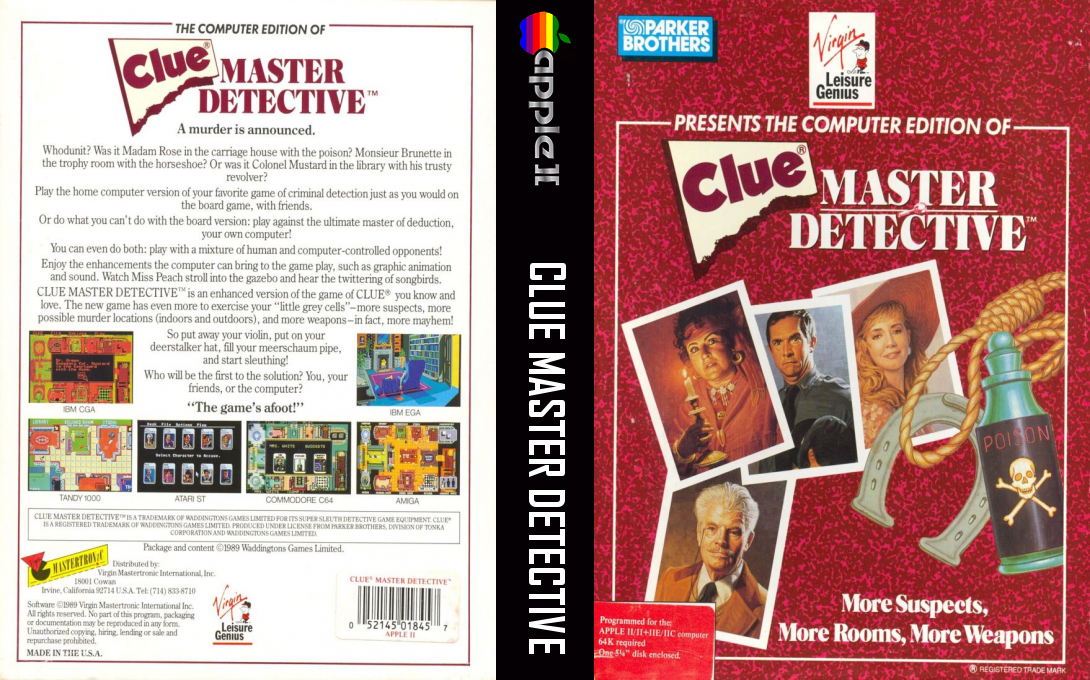 Clue - Master Detective — box-texture (US)