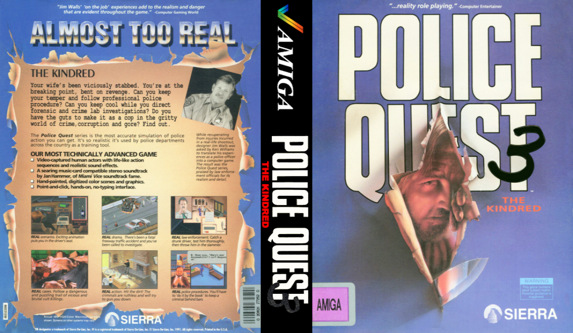 Police Quest 3 - The Kindred — box-texture (WOR)