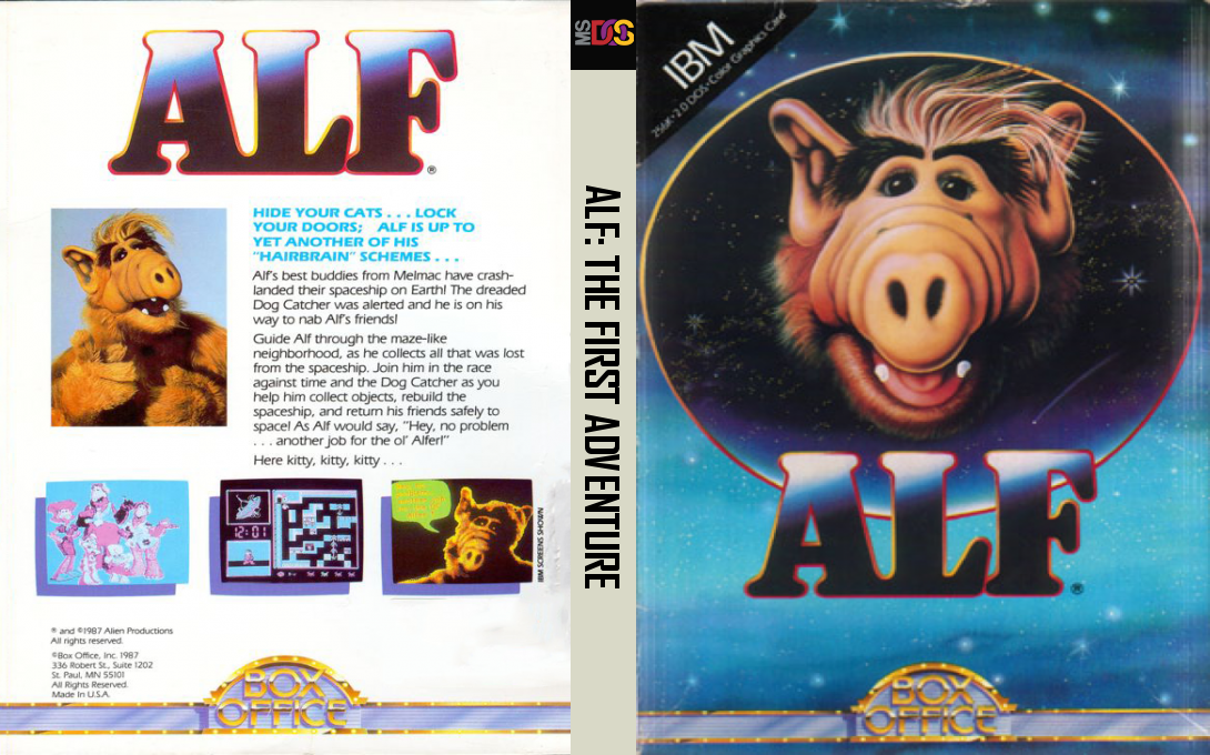 Alf - The First Adventure — box-texture (US)