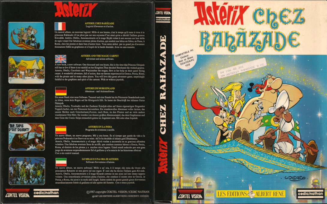 Asterix And The Magic Carpet — box-texture (FR)