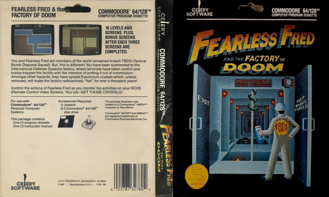 Fearless Fred and the Factory of Doom — box-texture (US)