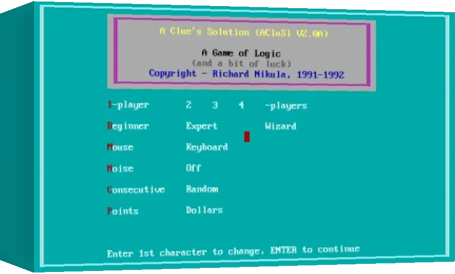 Clue's Solution, A — box-3D (WOR)