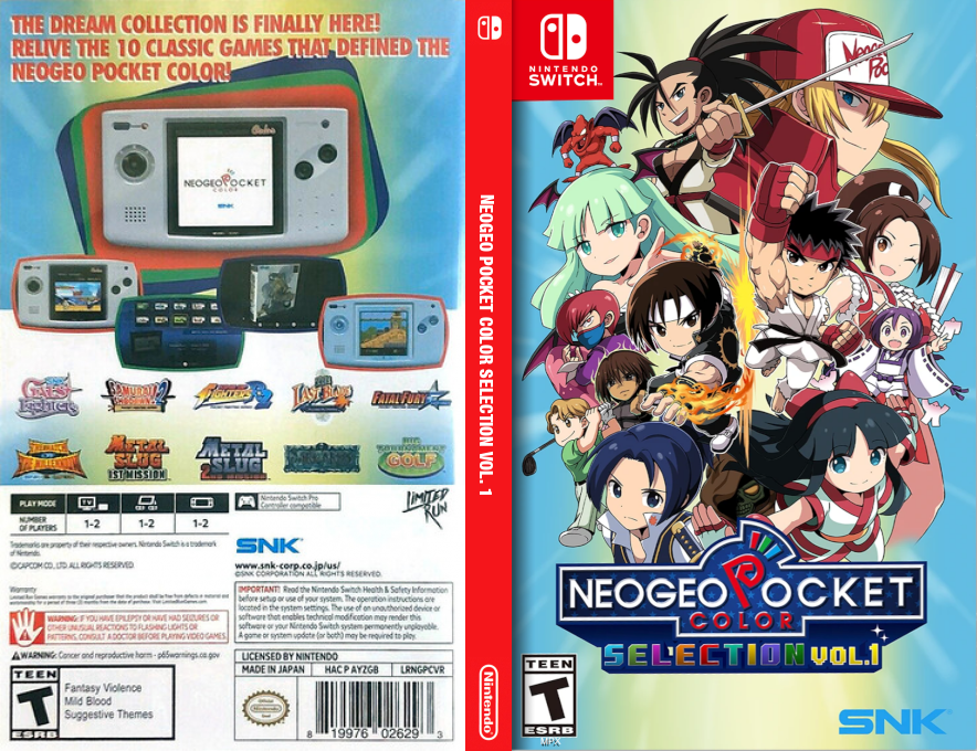 NEOGEO POCKET COLOR SELECTION VOL. 1 — box-texture (US)