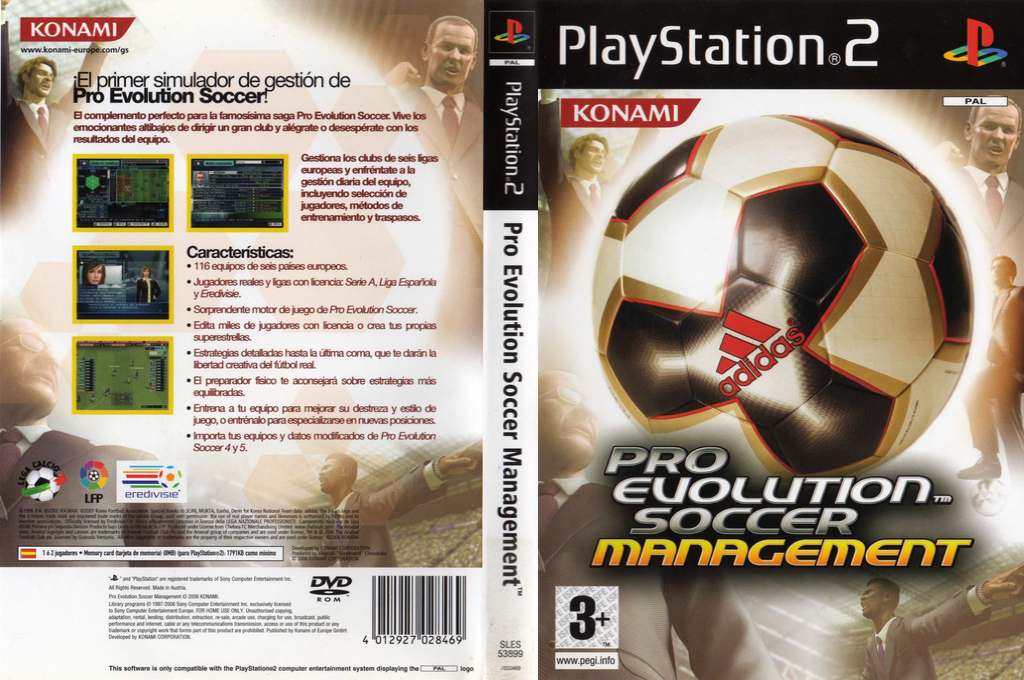 Pro Evolution Soccer Management — box-texture (SP)
