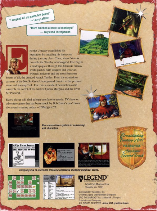 Eric The Unready — box-2D-back (US)