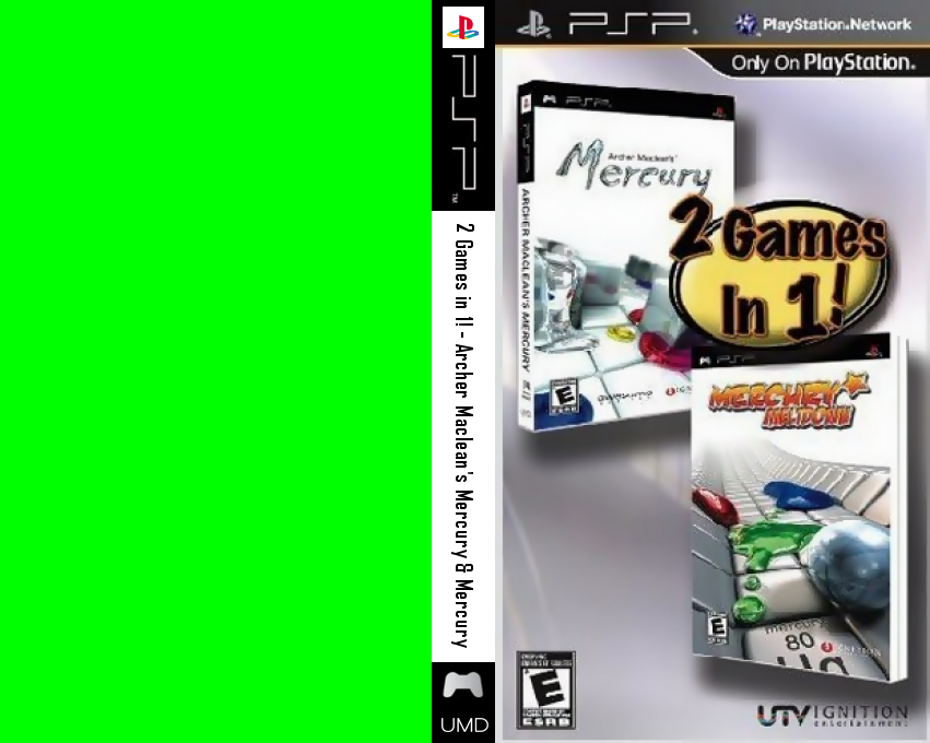 2 Games in 1! Archer Maclean's Mercury & Mercury Meltdown — box-texture (US)