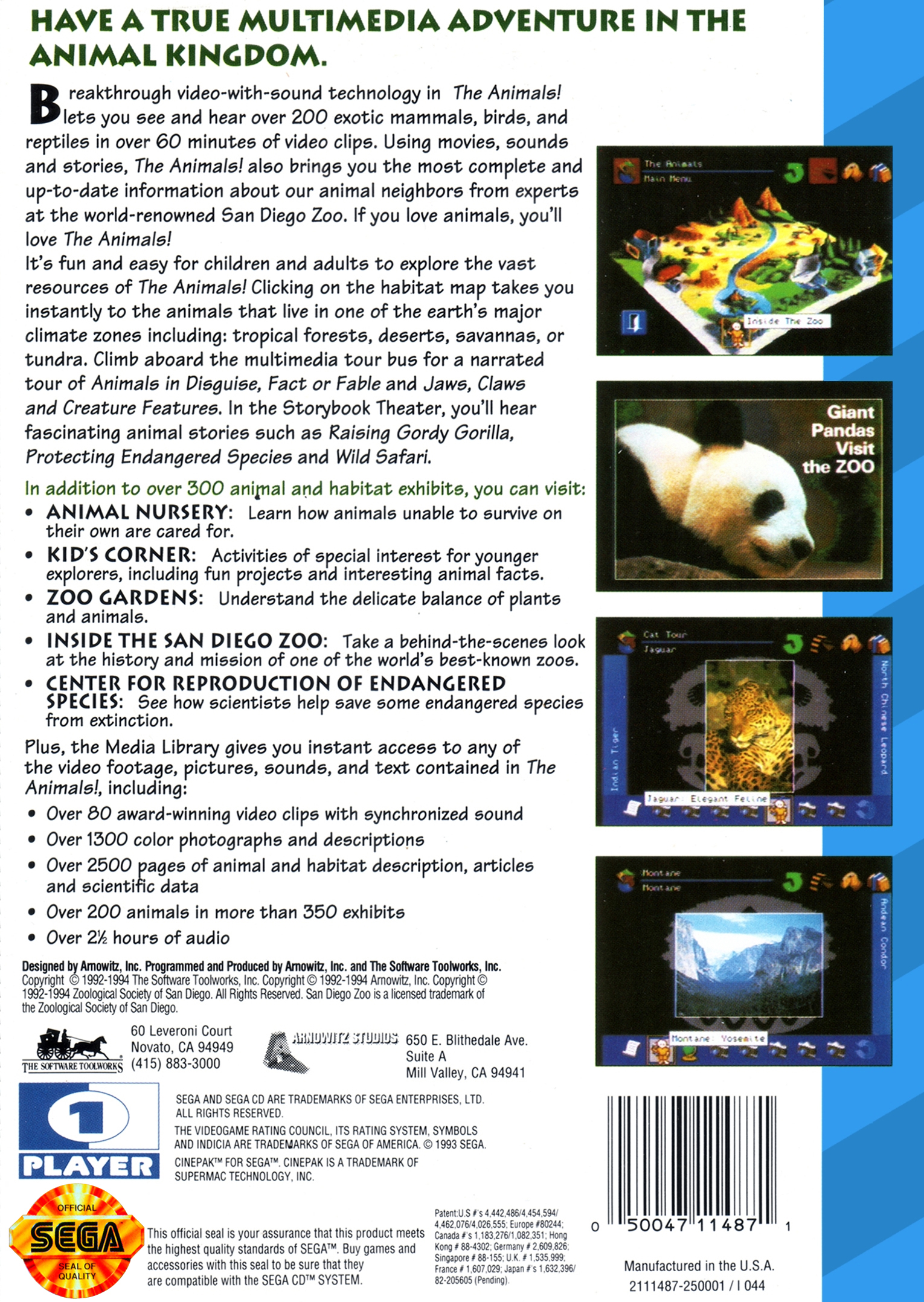 San Diego Zoo Presents... The Animals!, The — box-2D-back (WOR)