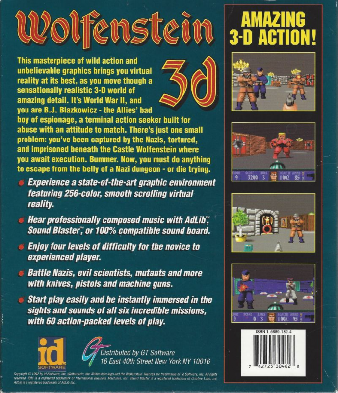 Wolfenstein 3D — box-2D-back (US)