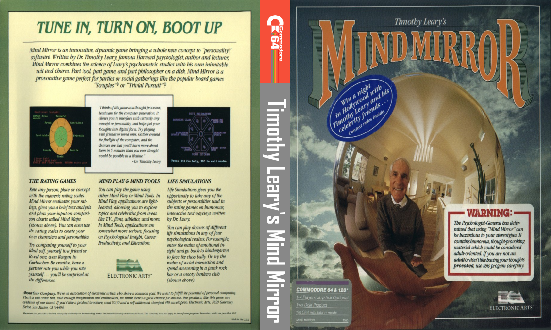 Timothy Leary's Mind Mirror — box-texture (US)