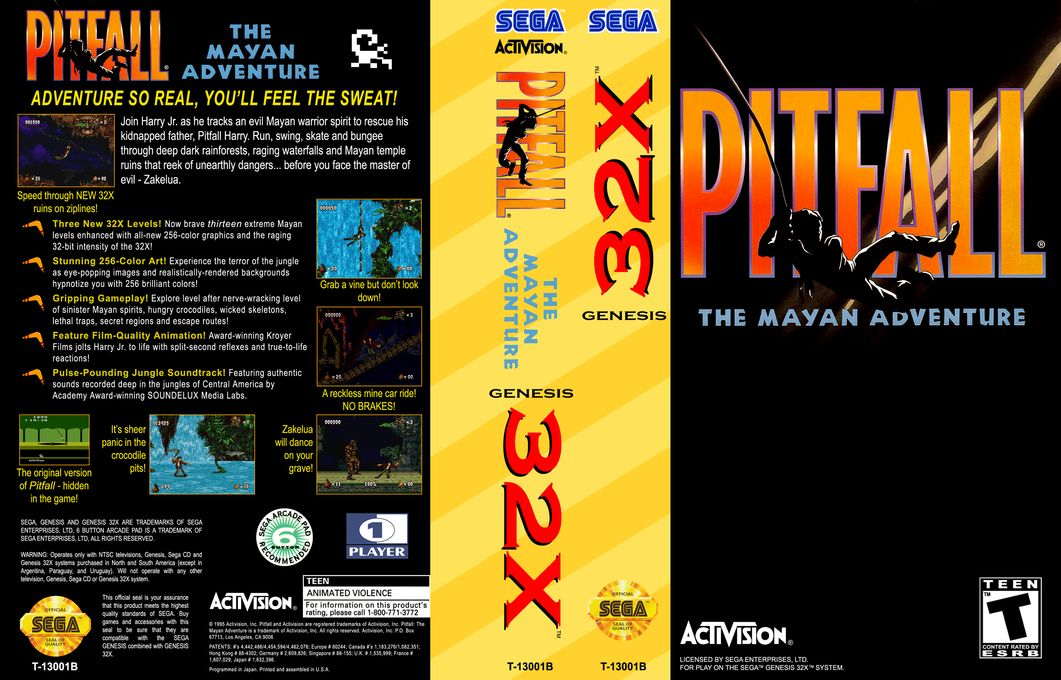 Pitfall - The Mayan Adventure — box-texture (US)
