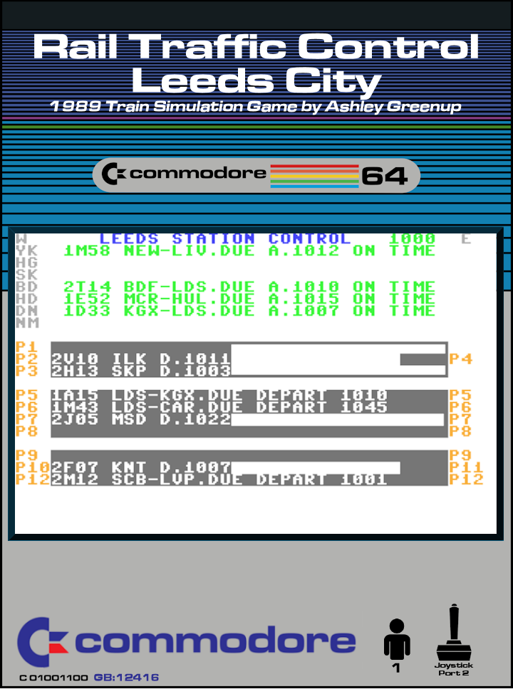 Rail Traffic Control : Leeds City box art