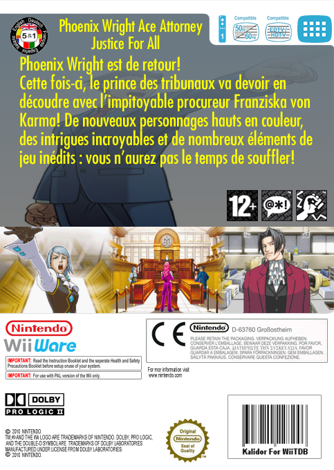 Phoenix Wright - Ace Attorney - Justice For All — box-2D-back (FR)