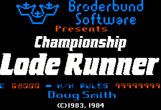 Championship Lode Runner — sstitle (WOR)