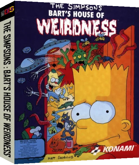 Simpsons, The - Bart's House Of Weirdness — box-3D (US)