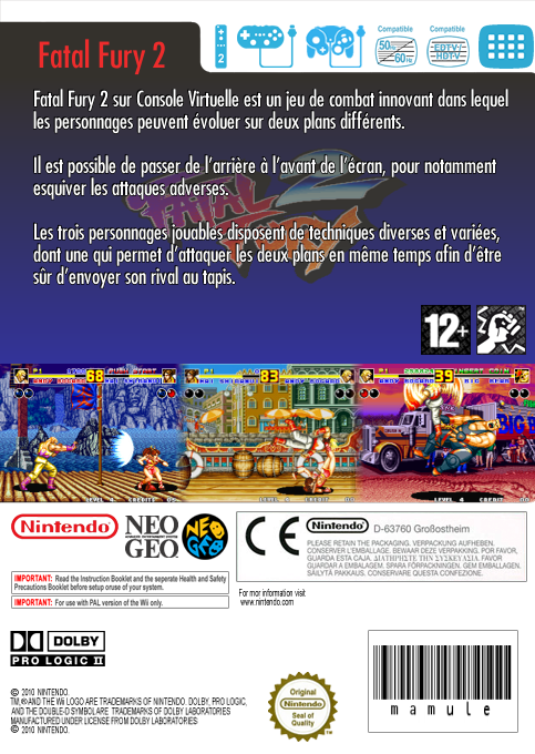 Fatal Fury 2 — box-2D-back (FR)
