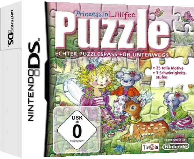 Prinzessin Lillifee Puzzle - Echter Puzzlespass fuer Unterwegs — box-3D (DE)