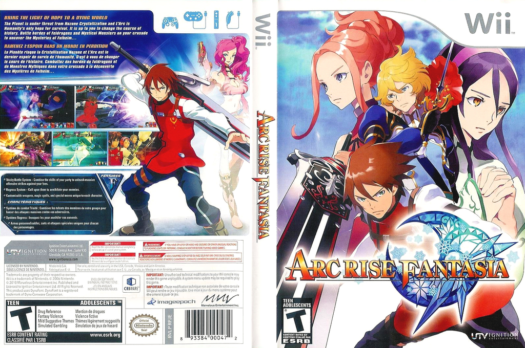 Arc Rise Fantasia — box-texture (US)